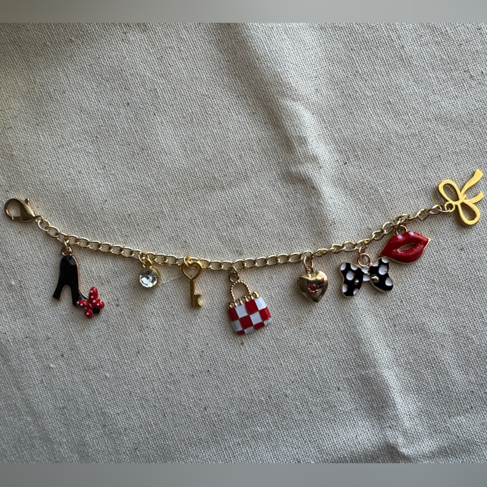 Handmade Minnie Mouse Inspired Purse Charm Keychain - Picture 2 of 8